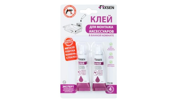 Клей для монтажа аксессуаров FIXSEN (FX-90)