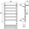 Электрический полотенцесушитель Point Артемида PN14156PE П4 500x600 c 2 полками левый/правый Хром