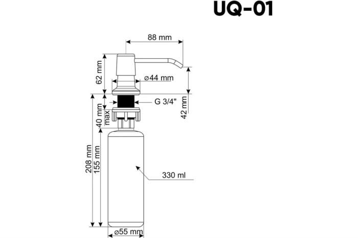 Дозатор ULGRAN Quartz UQ 01-09, асфальт