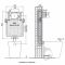 Смывной бачок скрытого монтажа для чаши Oli 80, механический, для чаш Генуя (045058)