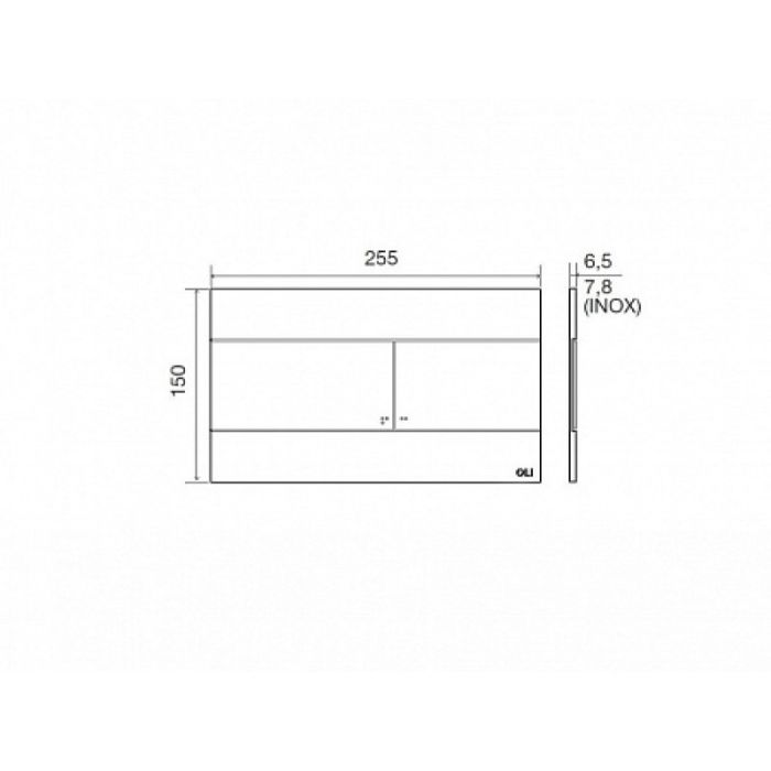 Комплект:Инсталляция OLI 80 ECO, мех.+панель слива  Slim хром глянец (886914SIOO)