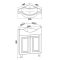Тумба под раковину Runo угловая (под умывальник Классик 65) Классик 65 (УТ000004162)