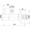 Угловой вентиль с фильтром 1/2" ? 3/8", круглый под бронзу, арт. ARV001-ANTIC