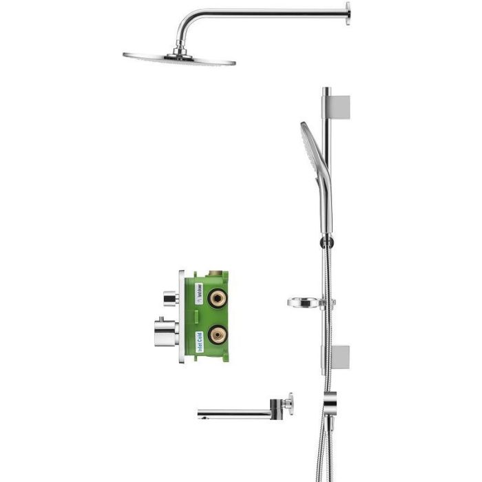 Душевая система Swedbe Platta 5560 с термостатом хром