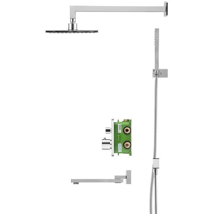 Душевая система Swedbe Platta 5561 с термостатом Хром