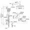Душевая система без термостата Swedbe Platta sw_5542 750 мм x 550 мм, хром