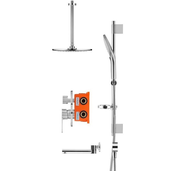Душевая система без термостата Swedbe Platta sw_5543 750 мм x 300 мм, хром