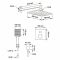Душевая система с термостатом Swedbe Platta sw_5565B 180 мм x 465 мм, чёрная