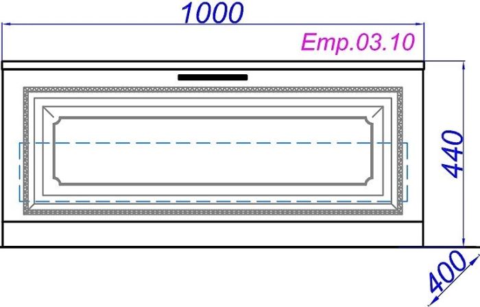 Напольная тумба AQWELLA Empire , 100см  (Emp.03.10/W)
