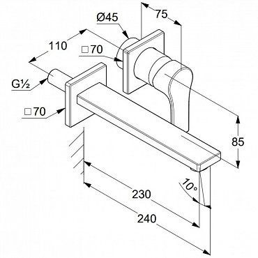 Смеситель для раковины KLUDI Zenta SL (482450565) хром