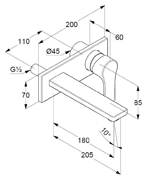 Смеситель для раковины KLUDI Zenta SL (482470565) хром