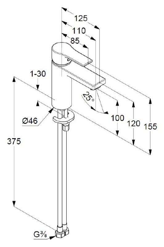 Смеситель для раковины KLUDI Zenta SL (482920565) хром