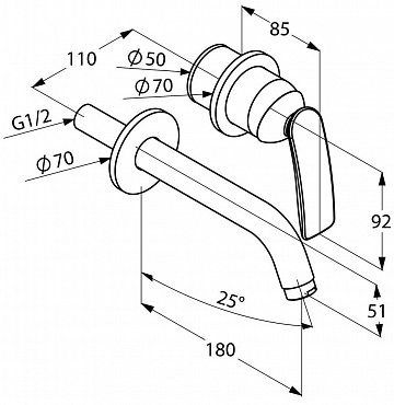 Смеситель для раковины Kludi Balance 52246