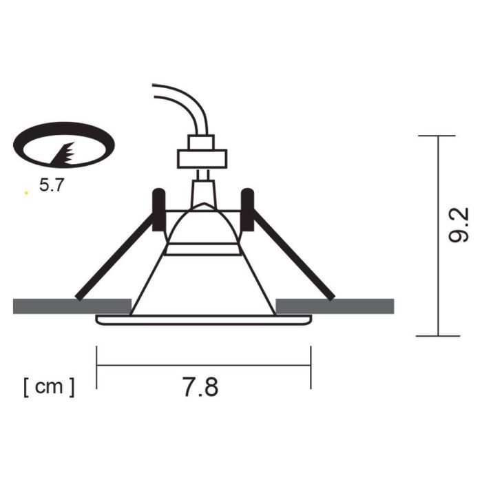 Встраиваемый светильник Arte Lamp Grus A6668PL-1WH