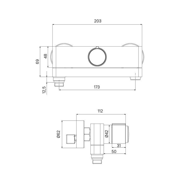 Смеситель IDDIS для ванны с управлением Push Control Slide (SLISBBTi02WA)