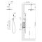 Душевая система встроенная с термостатом Timo Saona золото матовое (SX-2399/17SM)