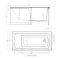 Акриловая ванна TIMO  RITTA 1200*700*630 (RITTA1270)