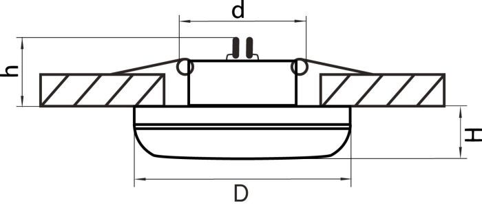 Встраиваемый светильник Lightstar Piano Mini 011274