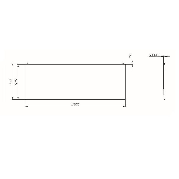 W94A-150-070W-P X-Joy панель фронтальная для ванны 150х70