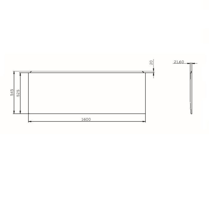 W94A-160-070W-P X-Joy панель фронтальная для ванны 160х70