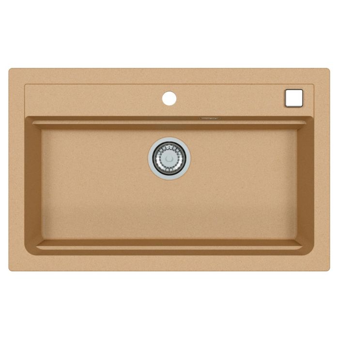 Мойка кухонная Alveus Granital Atrox 40 Beige-G55 790х500х195 с сифоном, бежевая