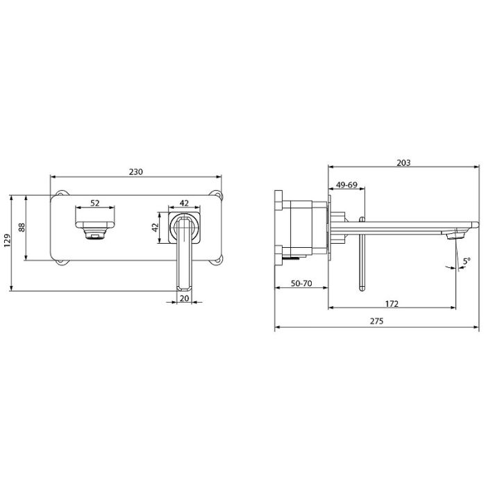 Смеситель для раковины Lemark Mista LM6426WG Белый Золото