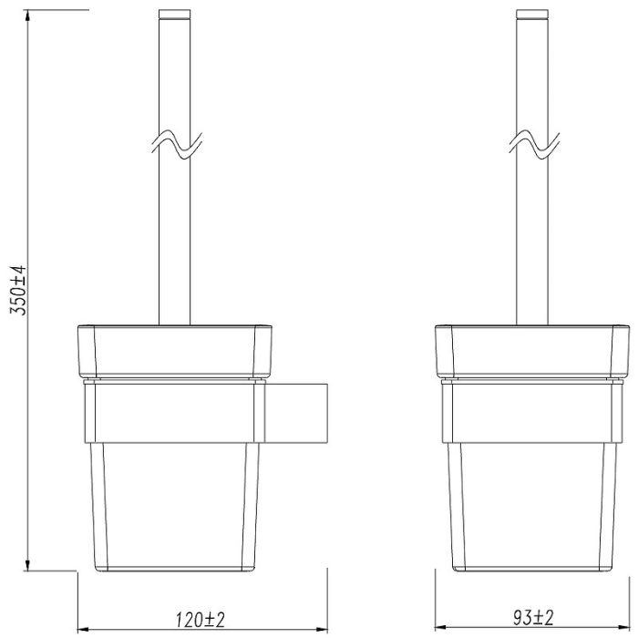 Ершик для унитаза Lemark Smooth Line 9766021 Графит