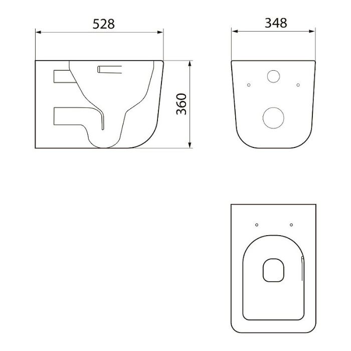 Унитаз Point Меркурий PN41831GM подвесной Графит матовый с сиденьем Микролифт