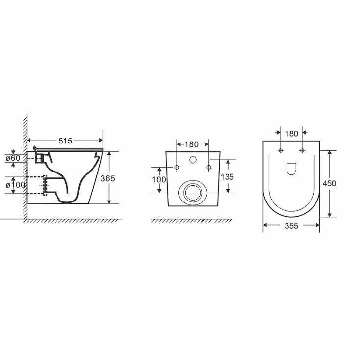 Унитаз Point Виктория PN41061 подвесной с сиденьем Микролифт