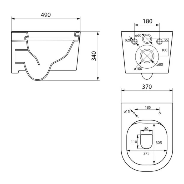 Комплект инсталляция Point Элемент PN45120 с унитазом Point Веста PN41701BM, сиденье микролифт, клавиша Point Виктория PN44061WC, цвет белый, хром, PN48114WC