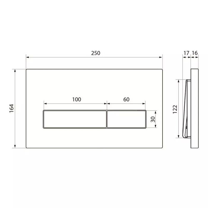 Комплект инсталляция Point Элемент PN45120 с унитазом Point Веста PN41701BM, сиденье микролифт, клавиша Point Меркурий PN44831GM, цвет графит, PN48119GM