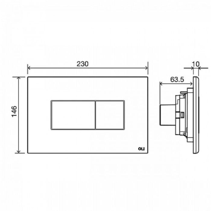 Комплект инсталляция OLI 120 Eco Sanitarblock pneumatic с унитазом Point Виктория PN41061, сиденье микролифт, клавиша OLI Karisma, цвет белый, 879235pKA01+PN41061