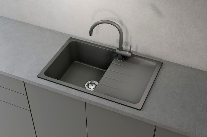 Кухонная мойка Ulgran Quartz Gerda 780-04 Платина