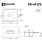 Кухонная мойка Ulgran Practik PR-M 575-003 Светло-серая