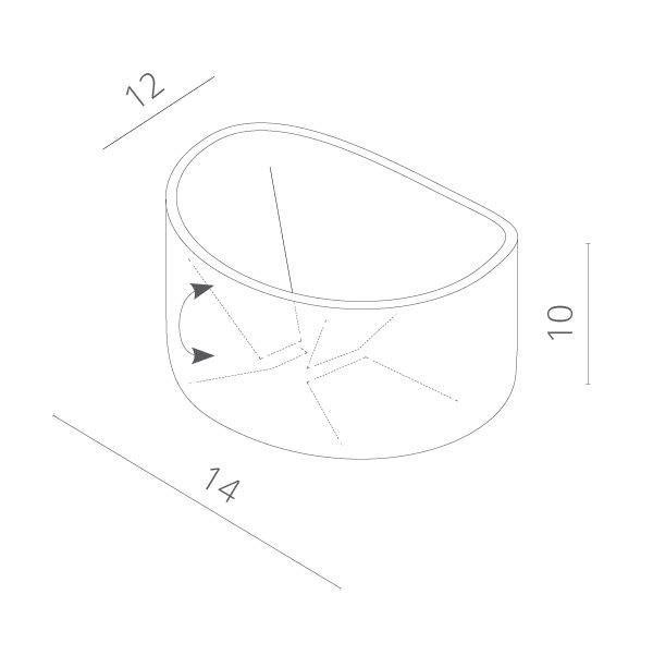 Накладной светильник Arte Lamp Rullo A1415AL-1WH