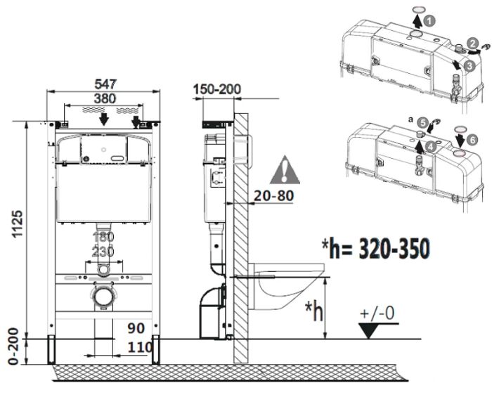 ПЭК Roca Mateo Pack 893100010 подвесной унитаз + инсталляция + кнопка + сиденье