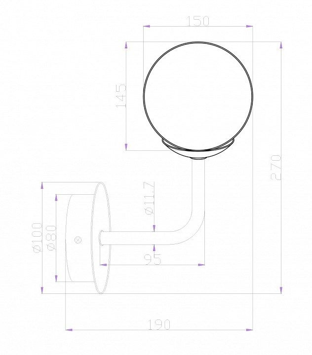 Бра Maytoni Erich MOD221-WL-01-G