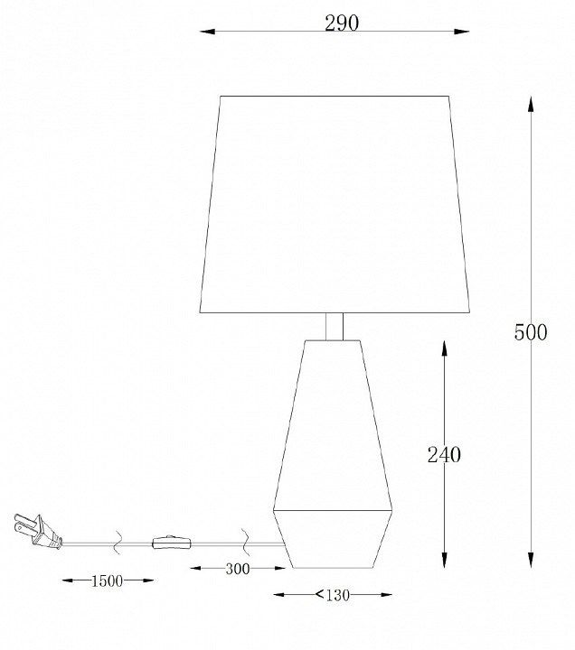 Настольная лампа декоративная Maytoni Calvin Table Z181-TL-01-B