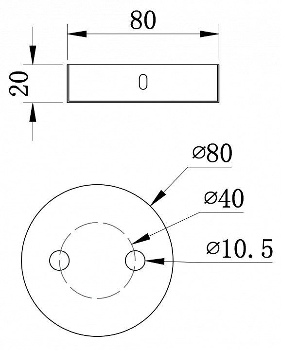 Основание Maytoni Universal base SPR-BASE-R-02-B