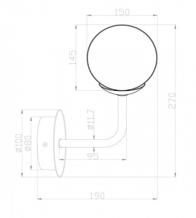 Бра Maytoni Erich MOD221-WL-01-N