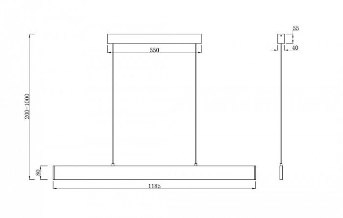 Подвесной светильник Maytoni Step P010PL-L30B