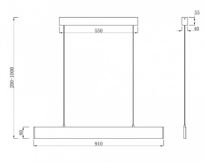 Подвесной светильник Maytoni Step P010PL-L23B