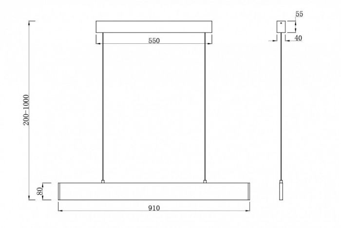 Подвесной светильник Maytoni Step P010PL-L23W