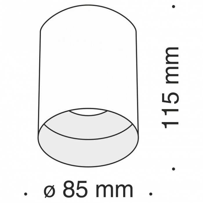 Накладной светильник Maytoni Slim C014CL-01B