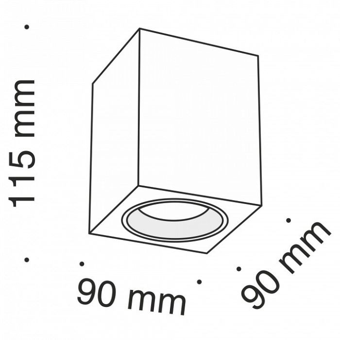 Накладной светильник Maytoni Slim C013CL-01B