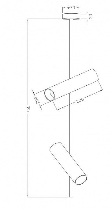 Светильник на штанге Maytoni Elti C021CL-02B