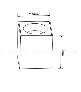 Накладной светильник Maytoni Zoom C030CL-01B