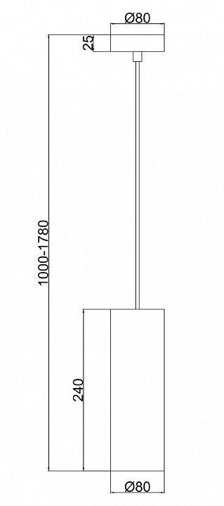 Подвесной светильник Maytoni Gioia P011PL-01CH