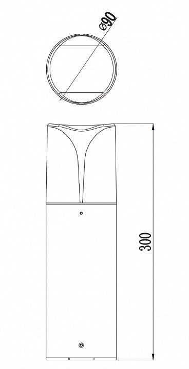 Наземный низкий светильник Maytoni Piccadilly O017FL-01B