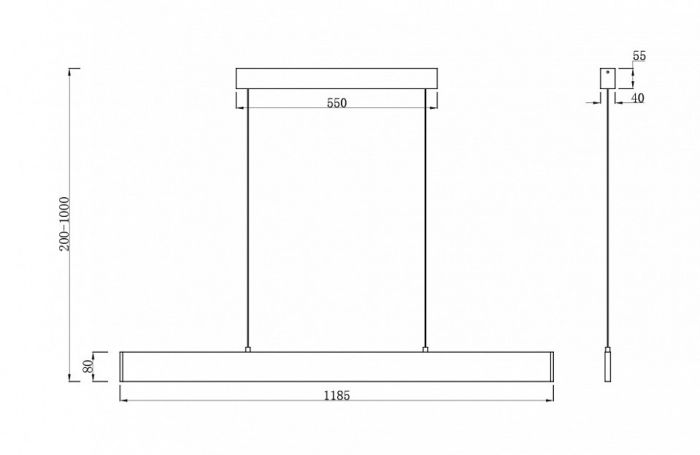 Подвесной светильник Maytoni Step P010PL-L30W4K